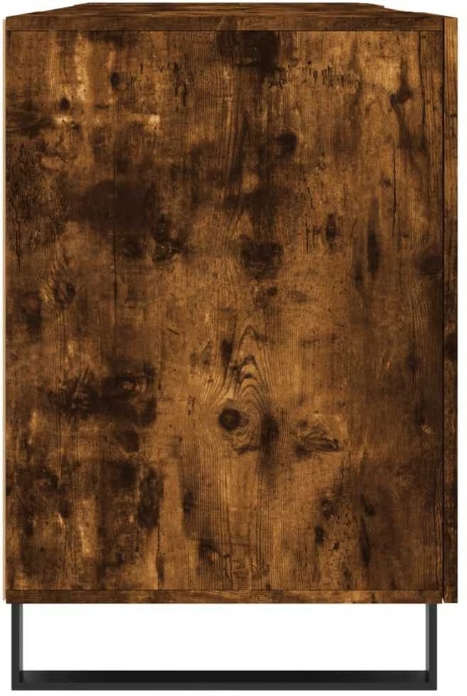 Rašomasis stalas, dūminio ąžuolo, 140x50x75cm, apdirbta mediena