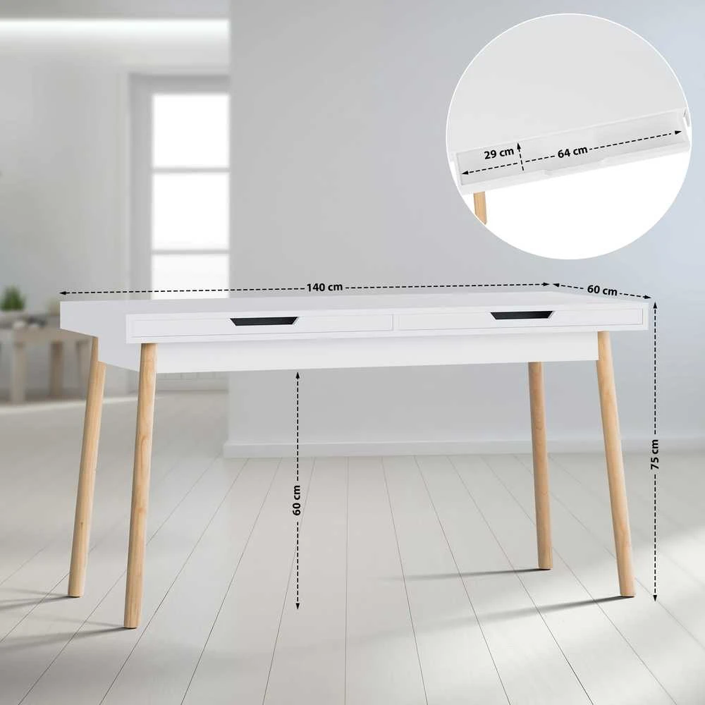 Mville Rašomasis stalas Porto 140 cm V2