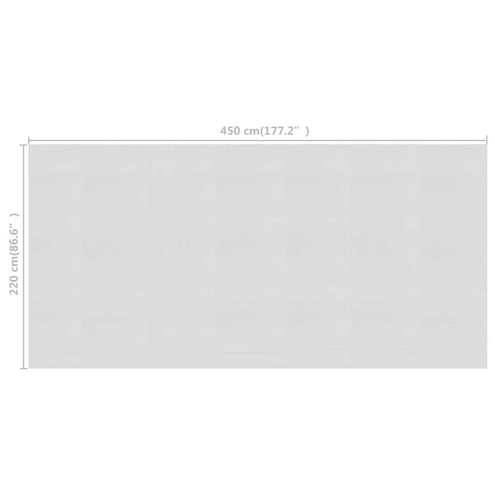 Saulę sugerianti baseino plėvelė, pilkos spalvos, 450x220cm, PE