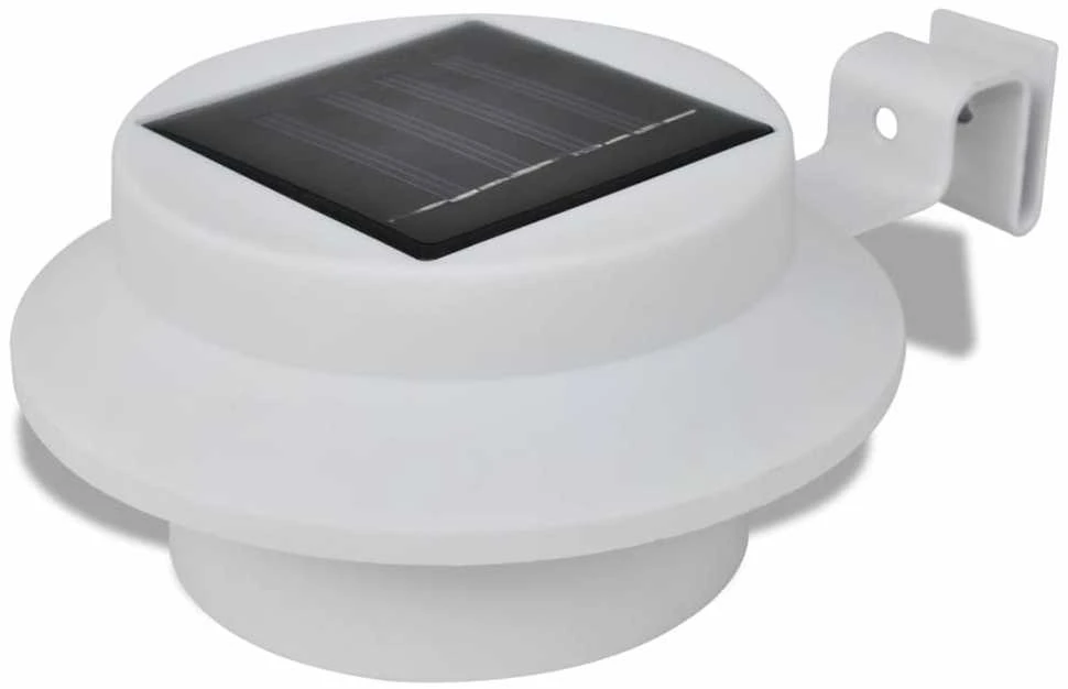 Saulės energija įkraunamų lauko šviestuvų rinkinys, 6vnt., balti
