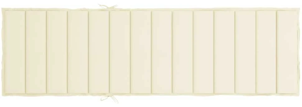 Saulės gulto čiužinukas, kreminės spalvos, 200x70x3cm, audinys