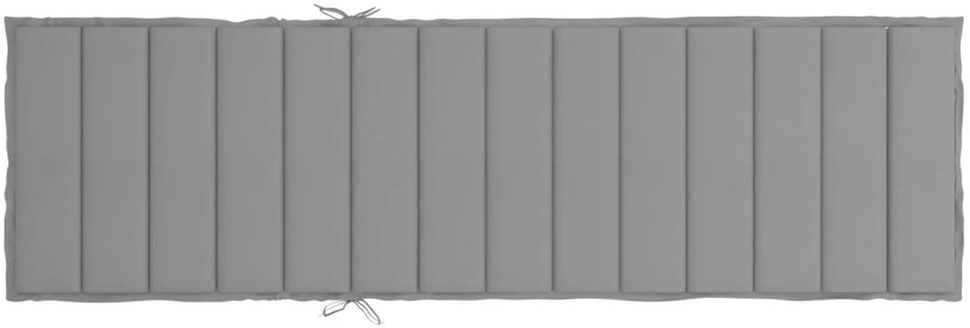 Saulės gulto čiužinukas, pilkos spalvos, 200x50x3cm, audinys