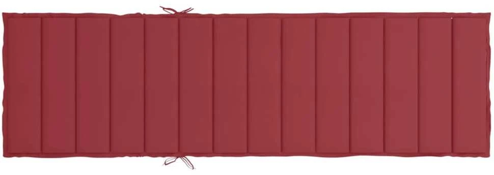 Saulės gulto čiužinukas, raudonojo vyno, 200x50x3cm, audinys
