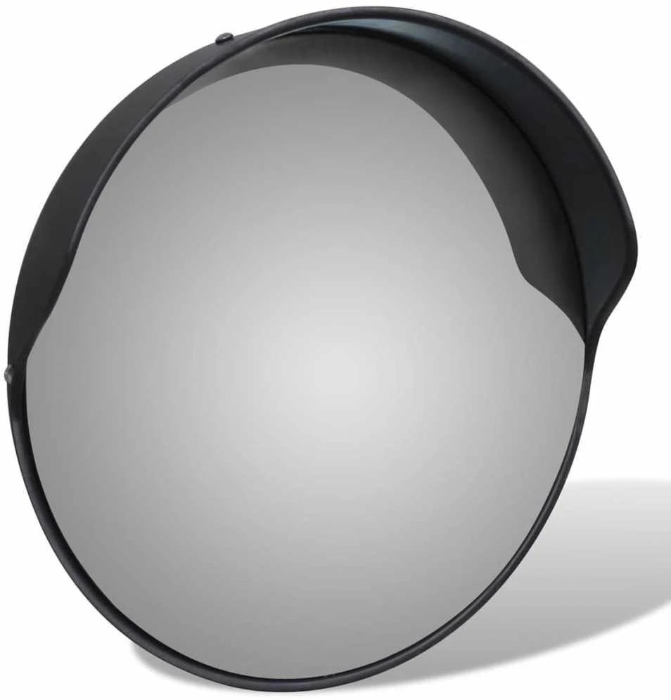 Sferinis kelio veidrodis, juodas, 30cm, PC plastikas, laukui
