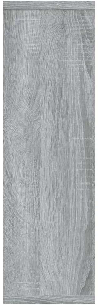 Sieninė lentyna, pilka ąžuolo, 85x16x52,5cm, apdirbta mediena
