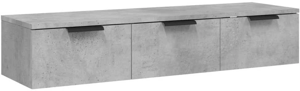 TV staliukas Sieninė spintelė, betono pilka, 102x30x20cm, apdirbta mediena