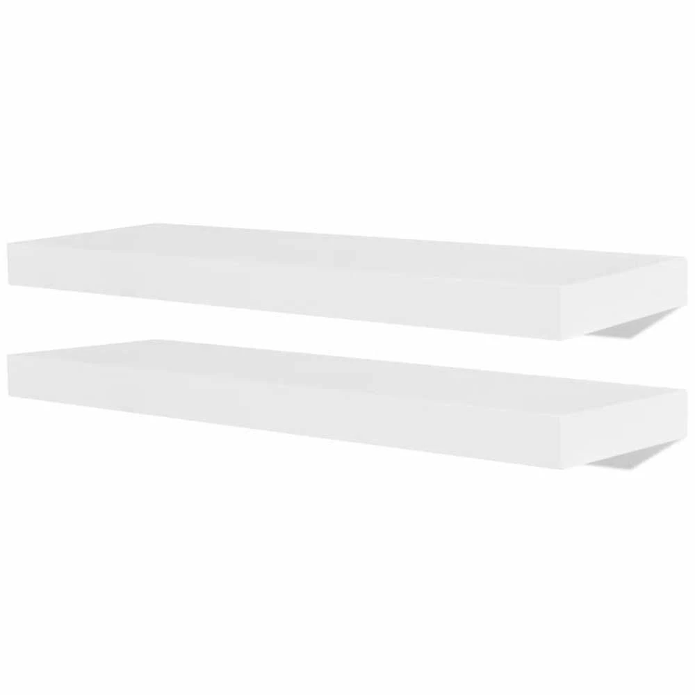 Sieninės lentynos, 4vnt., baltos, 60 cm