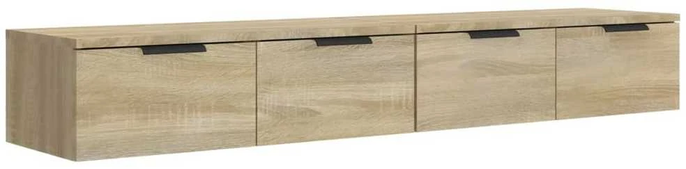 Sieninės spintelės, 2vnt., ąžuolo, 68x30x20cm, apdirbta mediena