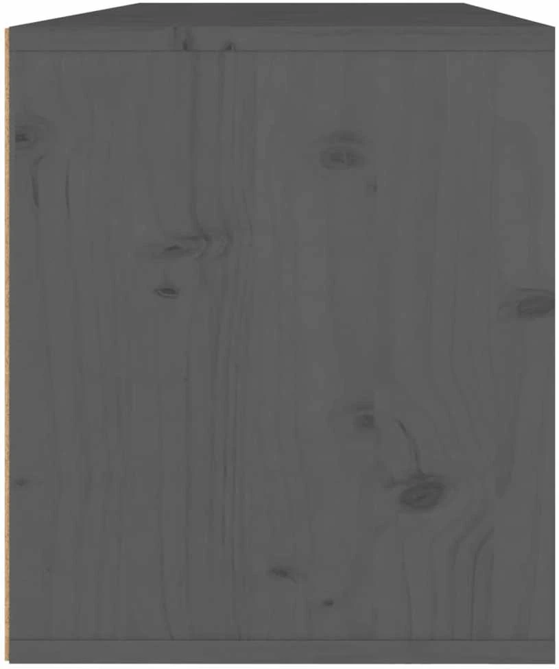 Sieninės spintelės, 2vnt., pilkos, 45x30x35cm, pušies masyvas