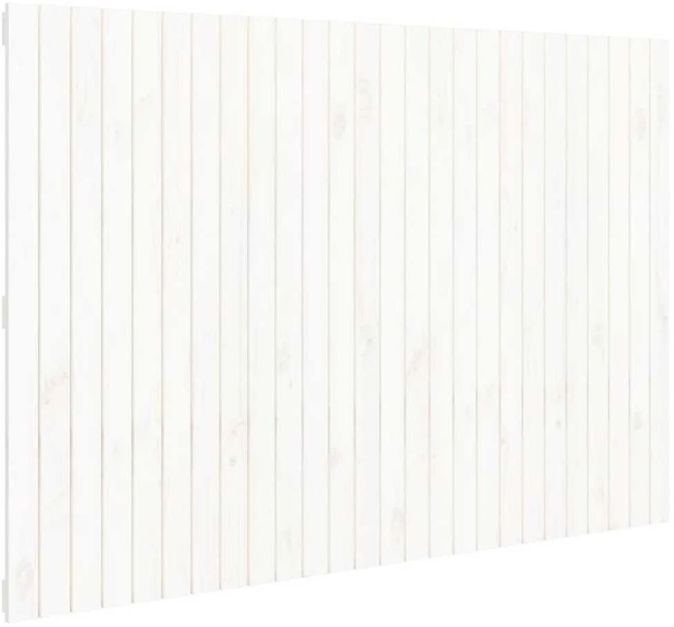 Lova Sieninis galvūgalis, baltas, 166x3x110cm, pušies masyvas
