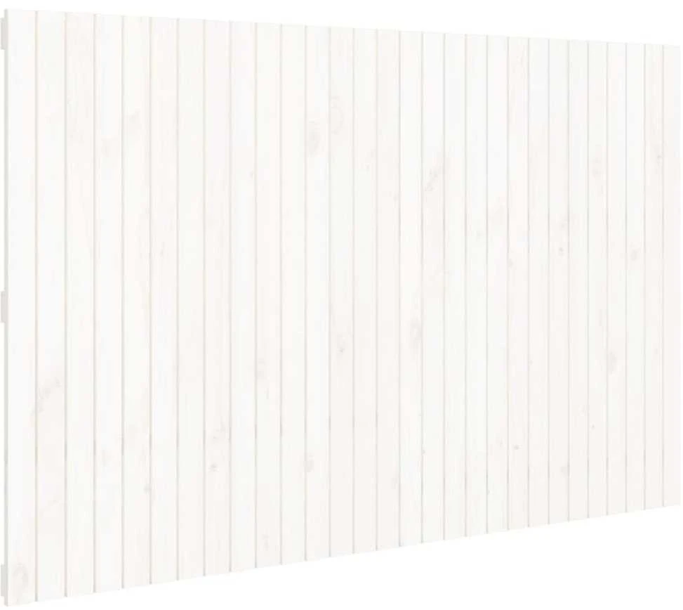 Lova Sieninis galvūgalis, baltas, 185x3x110cm, pušies masyvas