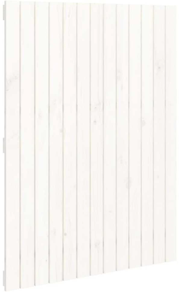 Lova Sieninis galvūgalis, baltas, 82,5x3x110cm, pušies masyvas