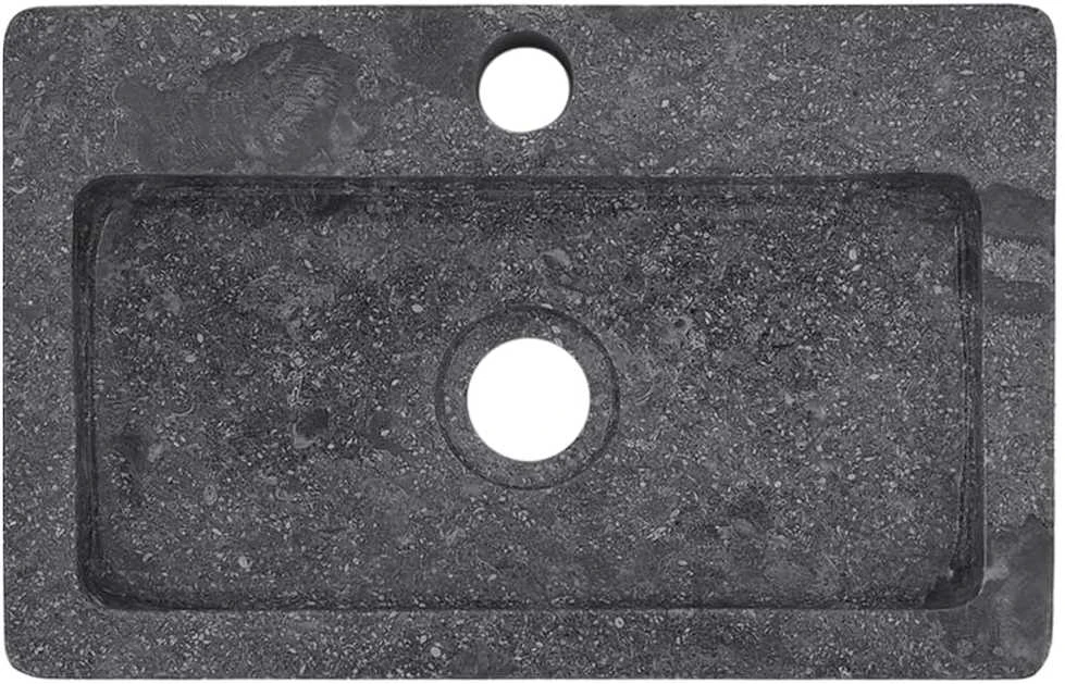 Sieninis praustuvas, pilkas, 38x24x6,5cm, marmuras