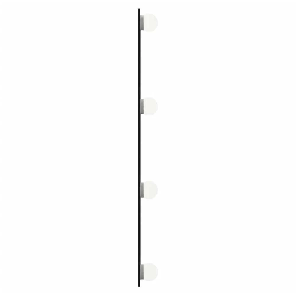 Sieninis veidrodis su LED lemputėmis, 50x60cm, stiklas