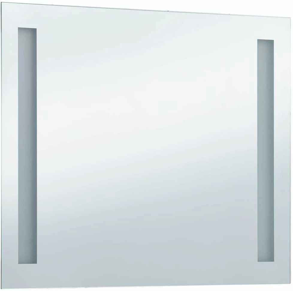 Sieninis vonios kambario veidrodis su LED, 80x60cm