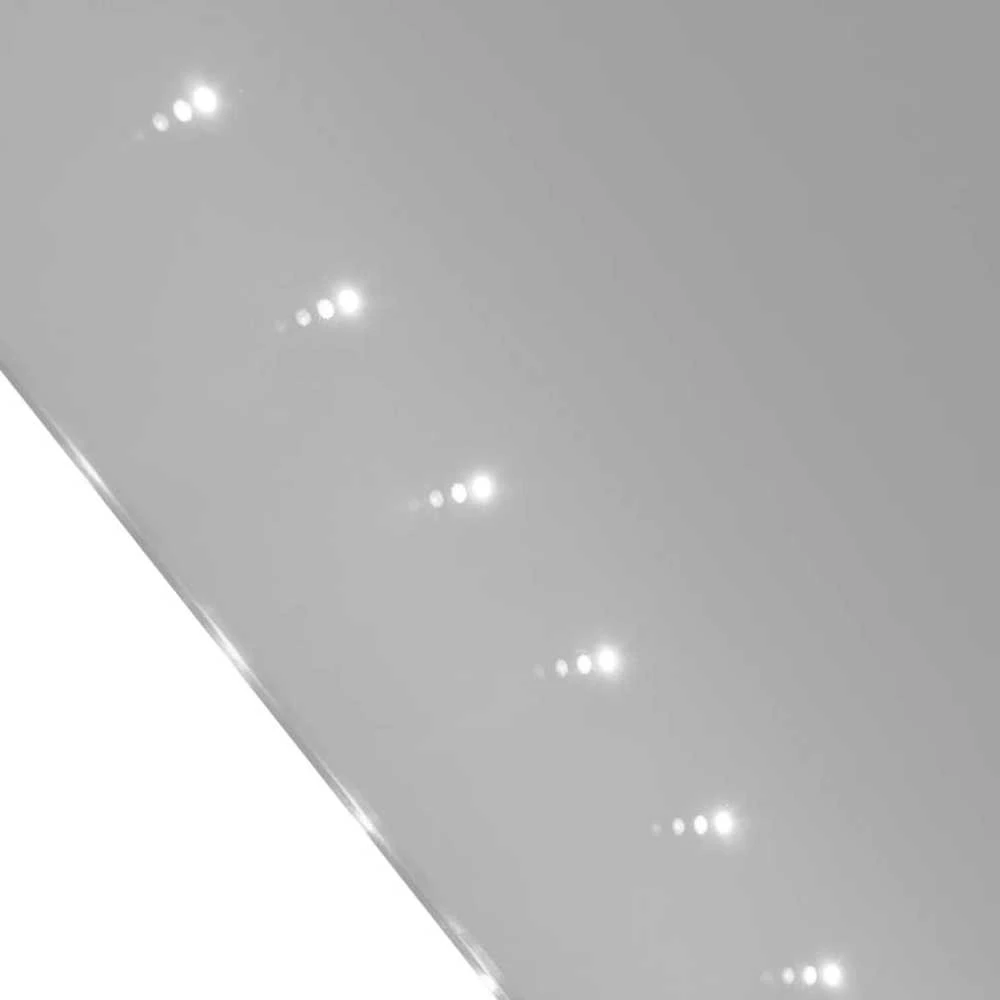 Sieninis Vonios Veidrodis su LED Apšvietimu 100 x 60 cm