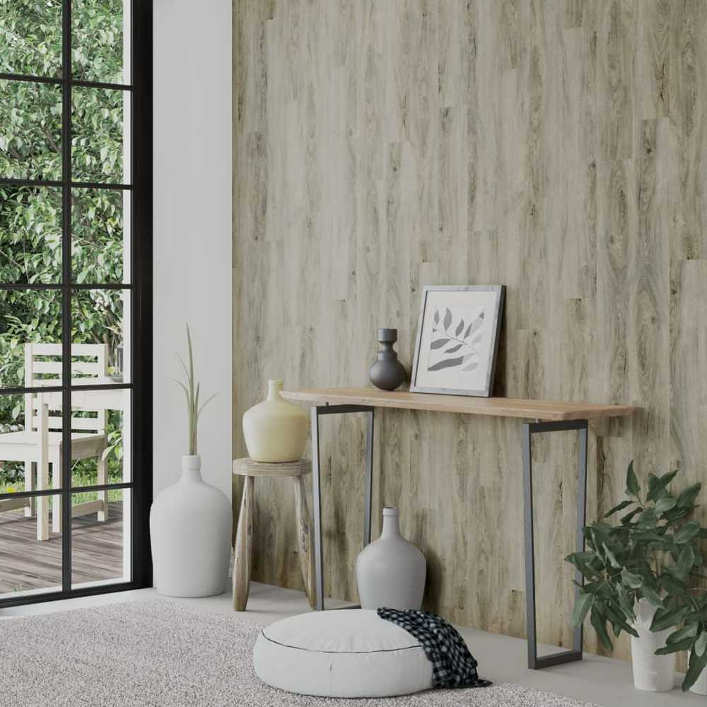 Sienų plokštės, pilkos, 2,06m², PVC, medienos imitacijos