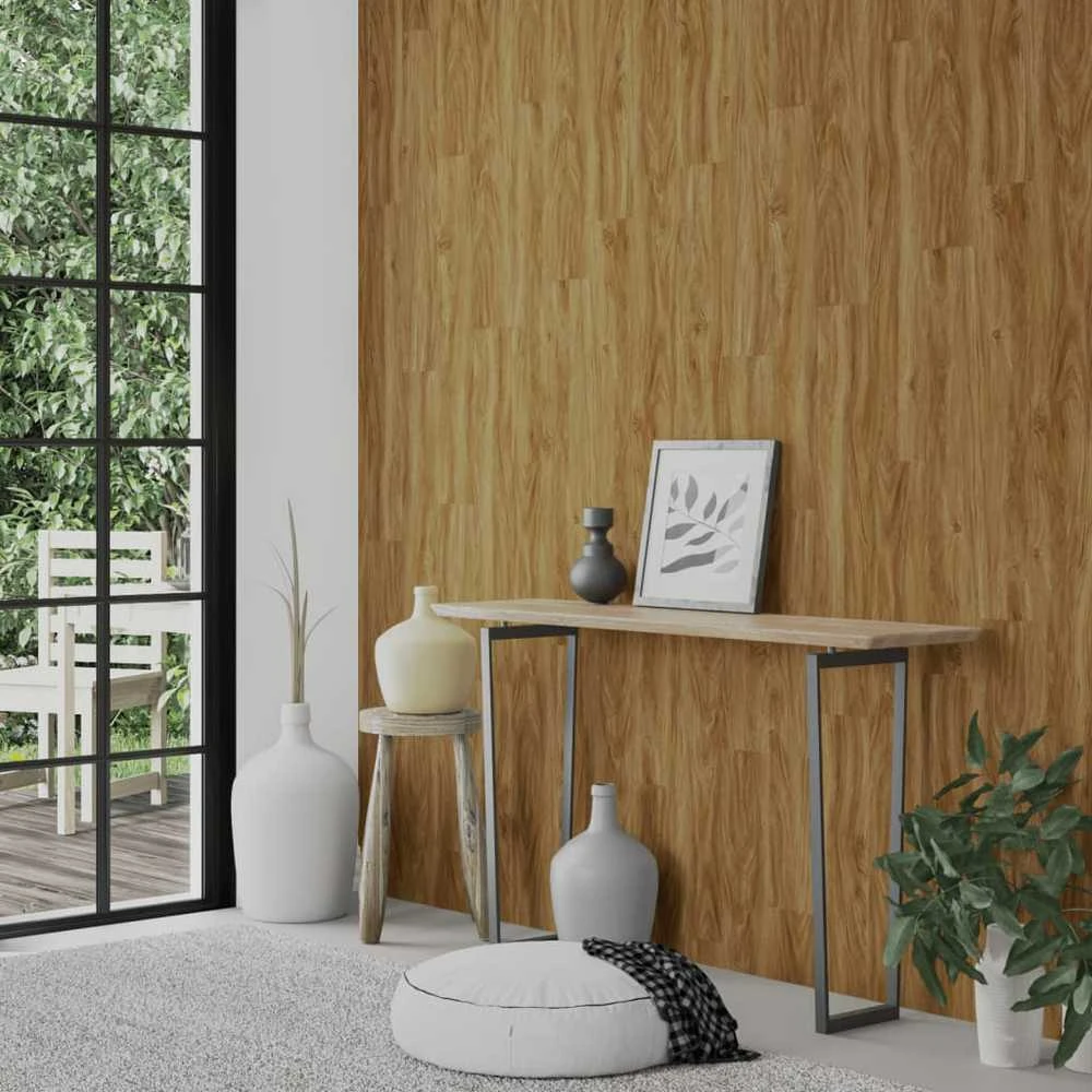 Sienų plokštės, rudos, 2,06m², PVC, medienos imitacijos