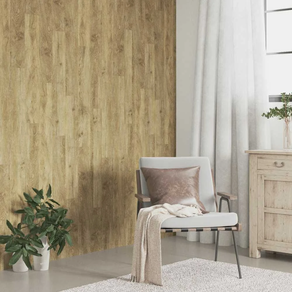 Sienų plokštės, rudos, 2,06m², PVC, medienos imitacijos