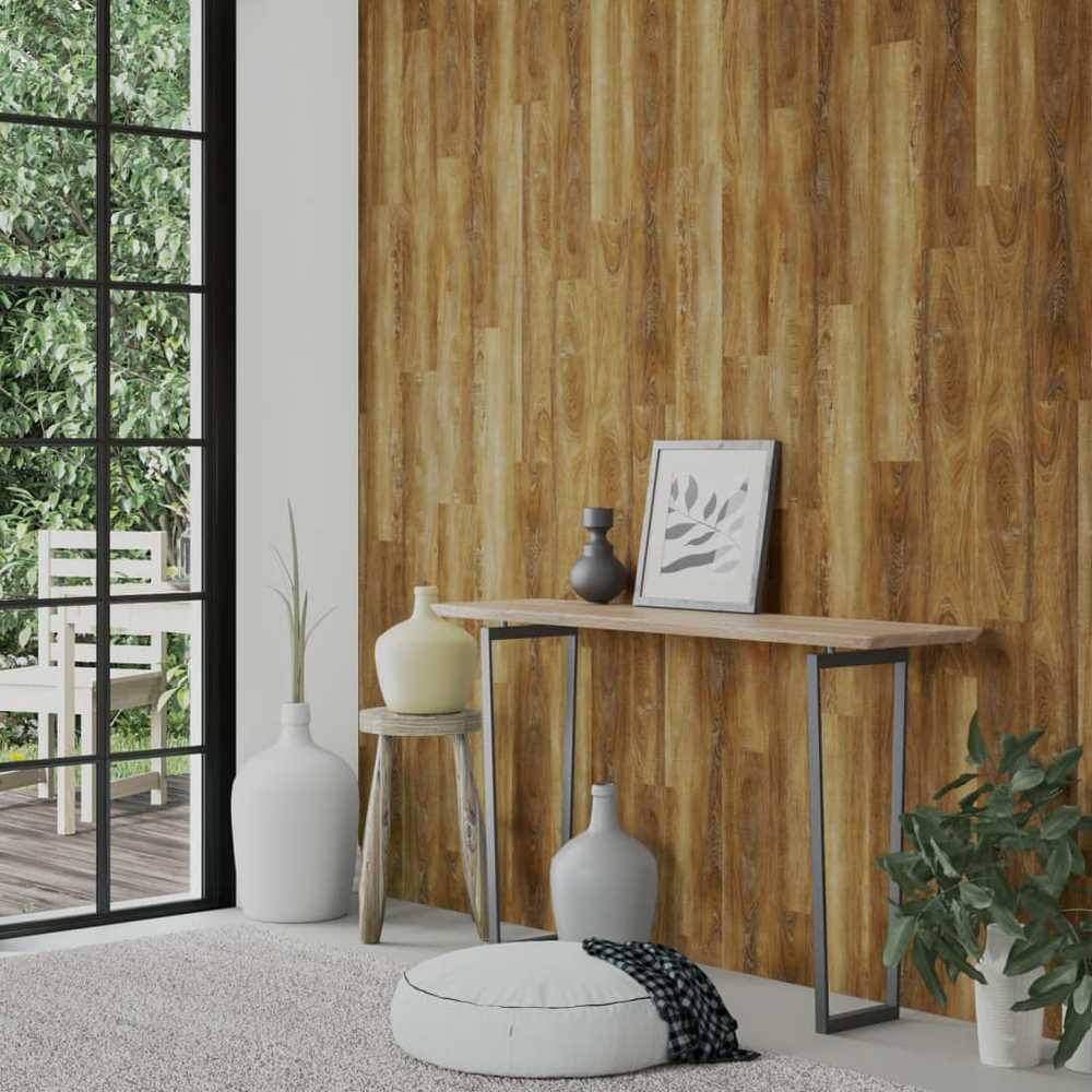 Sienų plokštės, rudos, 2,06m², PVC, medienos imitacijos