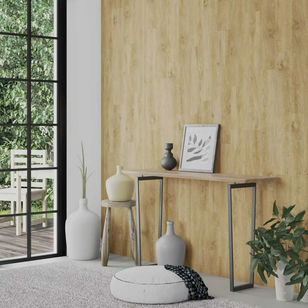 Sienų plokštės, rudos, 2,06m², PVC, medienos imitacijos