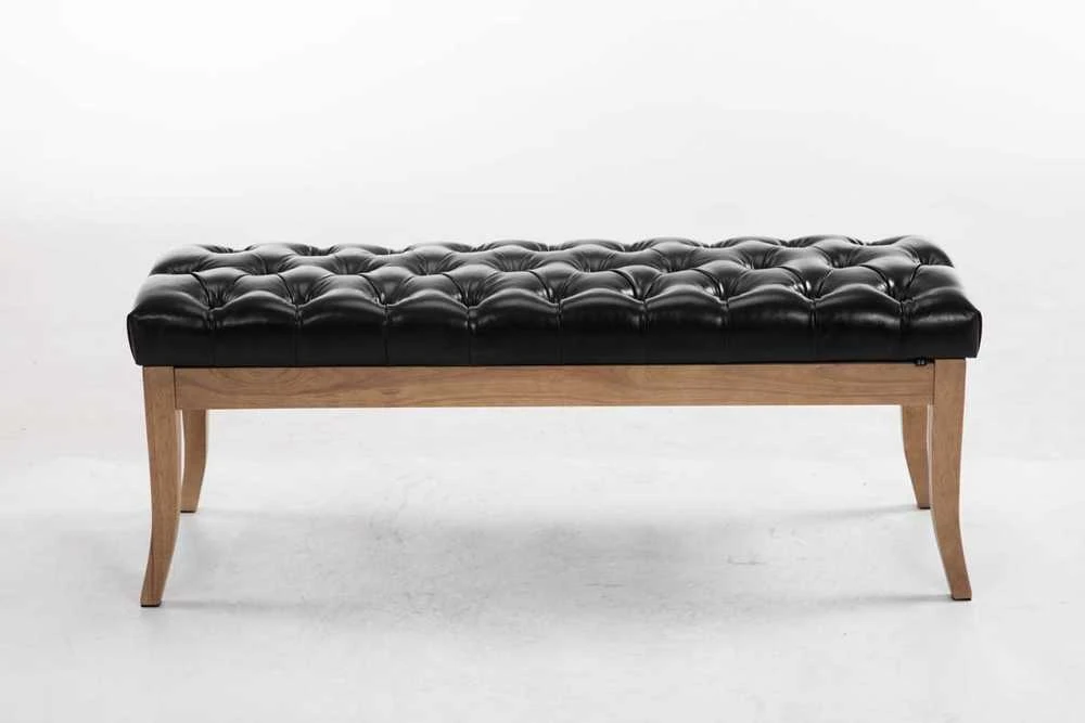 Mville Suoliukas CLP Ramses, dirbtinė oda, antikvarinis šviesus, 120 cm