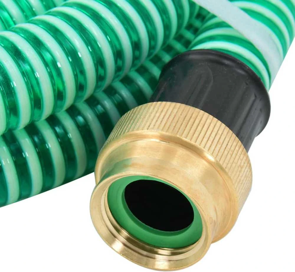 Siurbimo žarna su žalvarinėmis jungtimis, žalia, 1,1", 25m, PVC