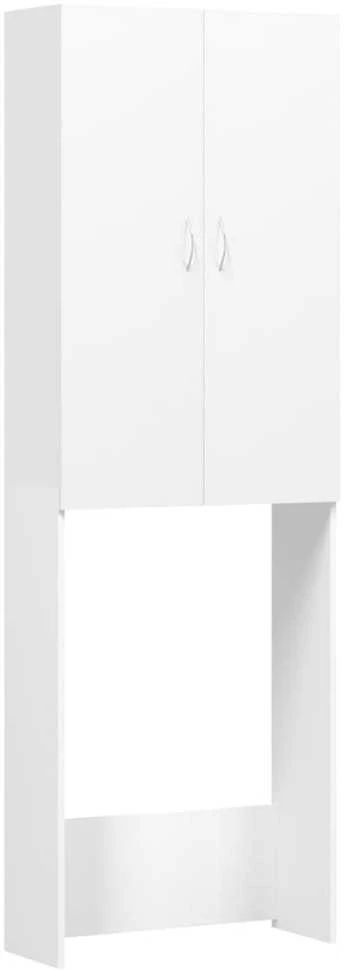 Skalbimo mašinos spintelė, baltos spalvos, 64x25,5x190cm
