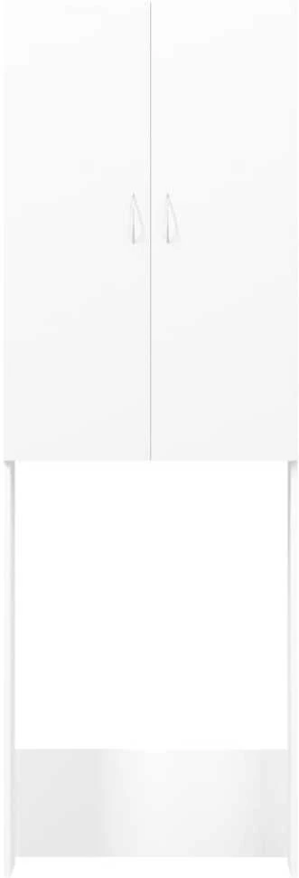 Skalbimo mašinos spintelė, baltos spalvos, 64x25,5x190cm