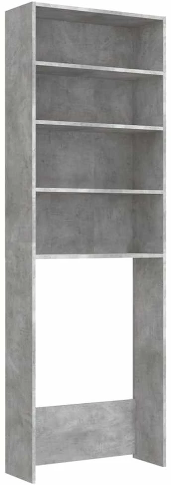 Skalbimo mašinos spintelė, betono pilkos spalvos, 64x24x190cm