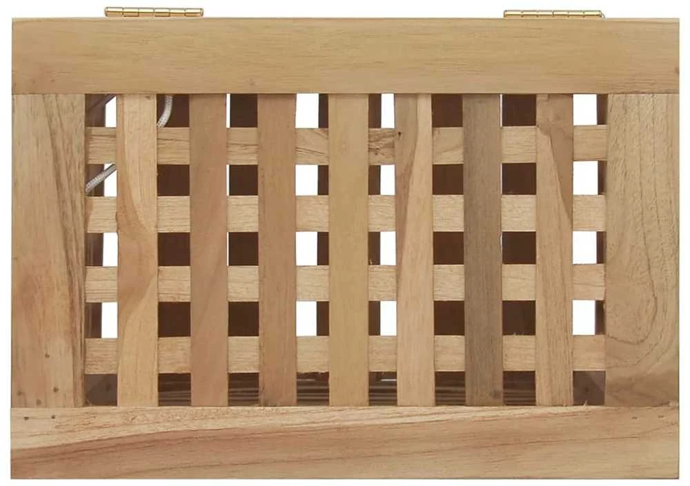 Skalbinių dėžė, 35x25x60cm, tikmedžio medienos masyvas