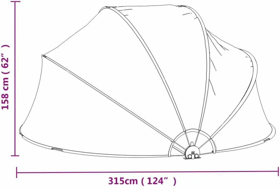 Skliautas baseinui, 315x158cm, PVC, apskritas