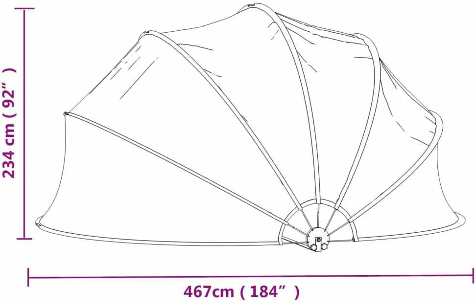 Skliautas baseinui, 467x234cm, PVC, apskritas