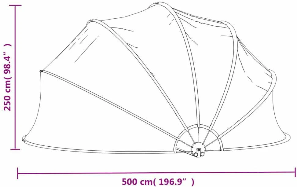 Skliautas baseinui, 500x250cm