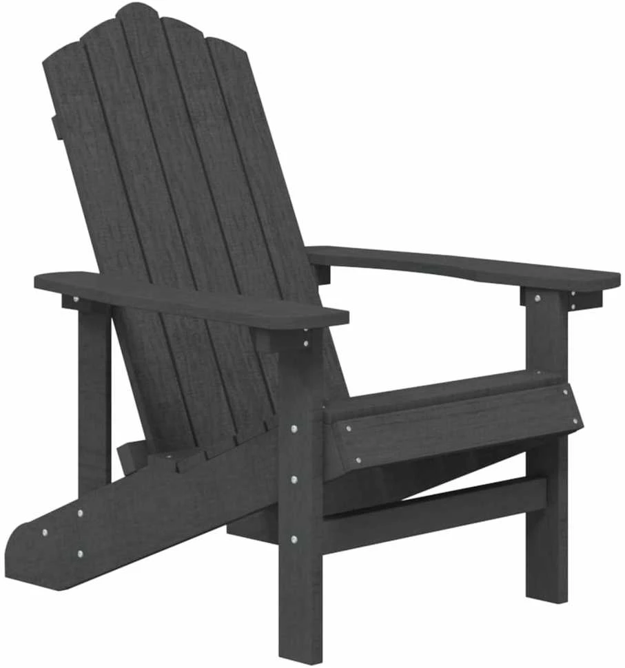 Sodo Adirondack kėdė, antracito spalvos, HDPE