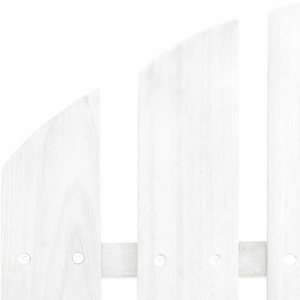 Sodo Adirondack kėdė su staliuku, baltos spalvos, eglės masyvas