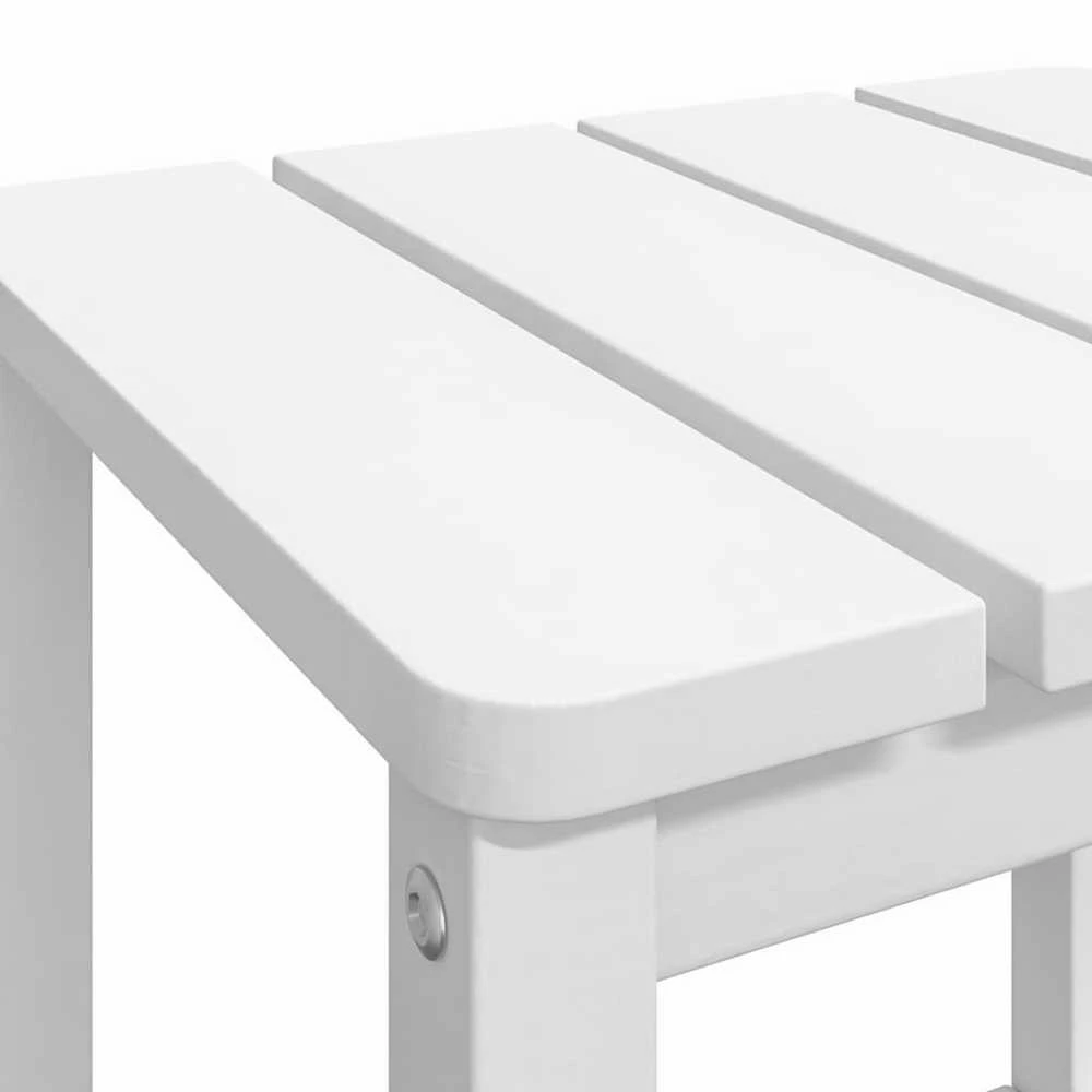 Sodo Adirondack staliukas, baltos spalvos, 38x38x46cm, HDPE
