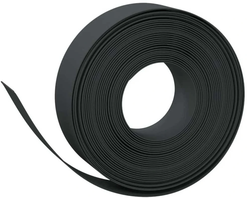 Sodo apvadas, juodos spalvos, 10m, 15cm, polietilenas