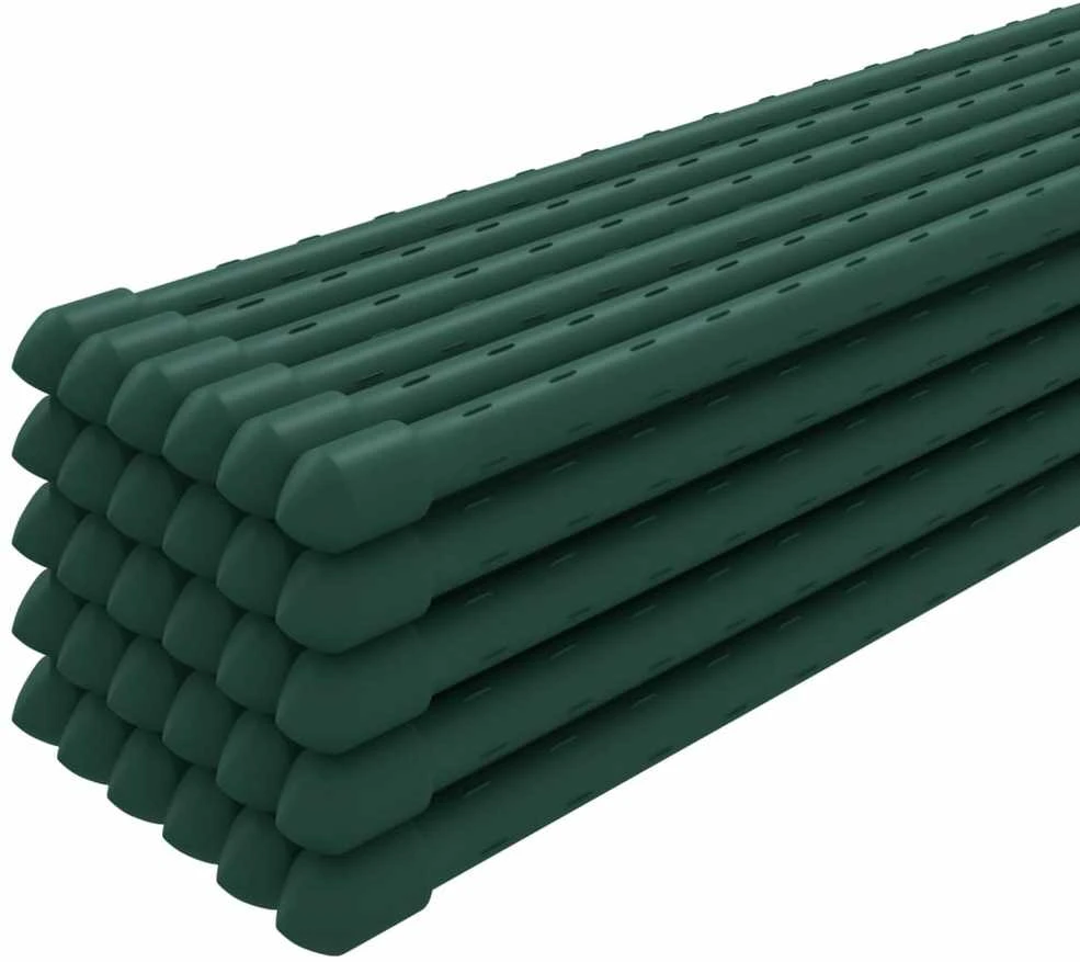 Sodo augalų kuoliukai, 30vnt., žalios spalvos, 60cm, plienas
