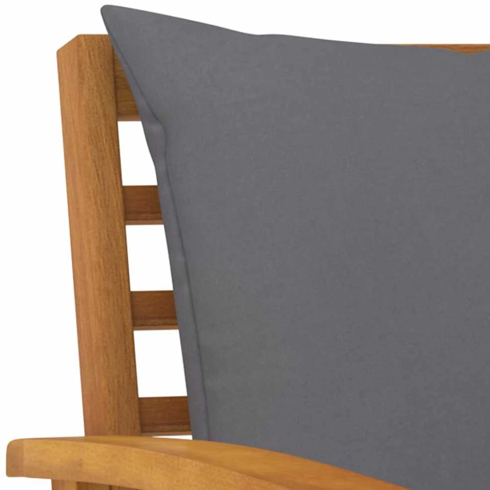 Lauko baldų komplektas Sodo baldų komplektas su pagalvėmis, 5 dalių, akacijos masyvas