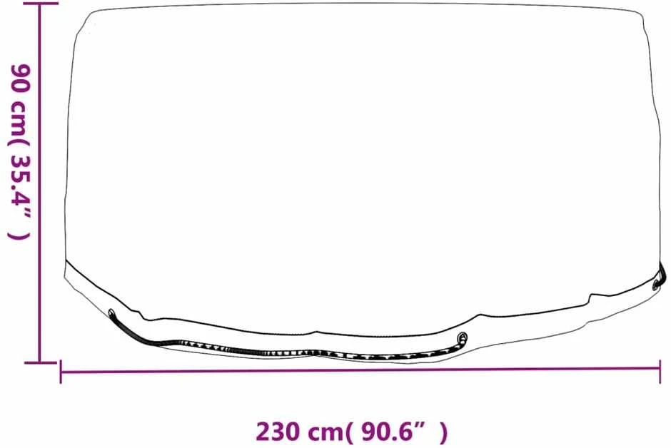 Sodo baldų uždangalai, 2vnt., 230x90cm, 10 kilpučių, apskriti
