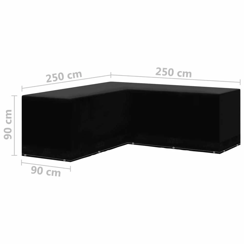 Sodo baldų uždangalai, 2vnt., 250x250x90cm, 12 kilpučių