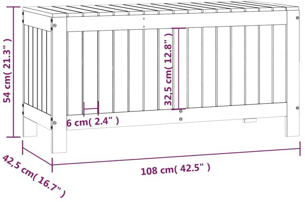 Sodo daiktadėžė, medaus ruda, 108x42,5x54cm, pušies masyvas