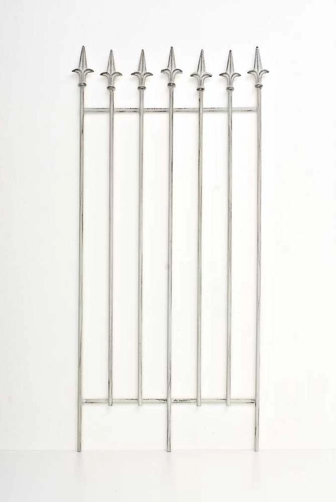 Clp Trading Sodo grotelės ELISA 100 x 50 cm antikvarinės baltos spalvos