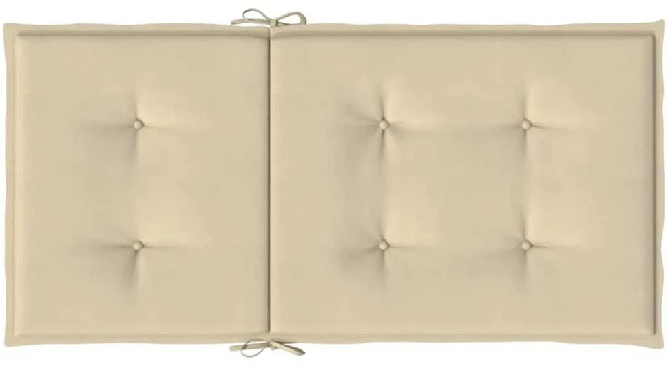 Sodo kėdės pagalvėlės, 2vnt., smėlio, 100x50x3cm, audinys