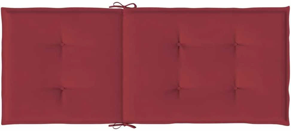 Sodo kėdės pagalvėlės, 2vnt., vyno, 120x50x3cm, audinys