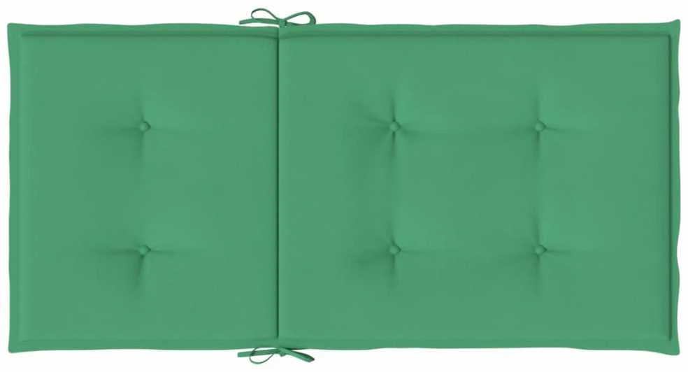 Sodo kėdės pagalvėlės, 4vnt., žalios, 100x50x3cm, audinys