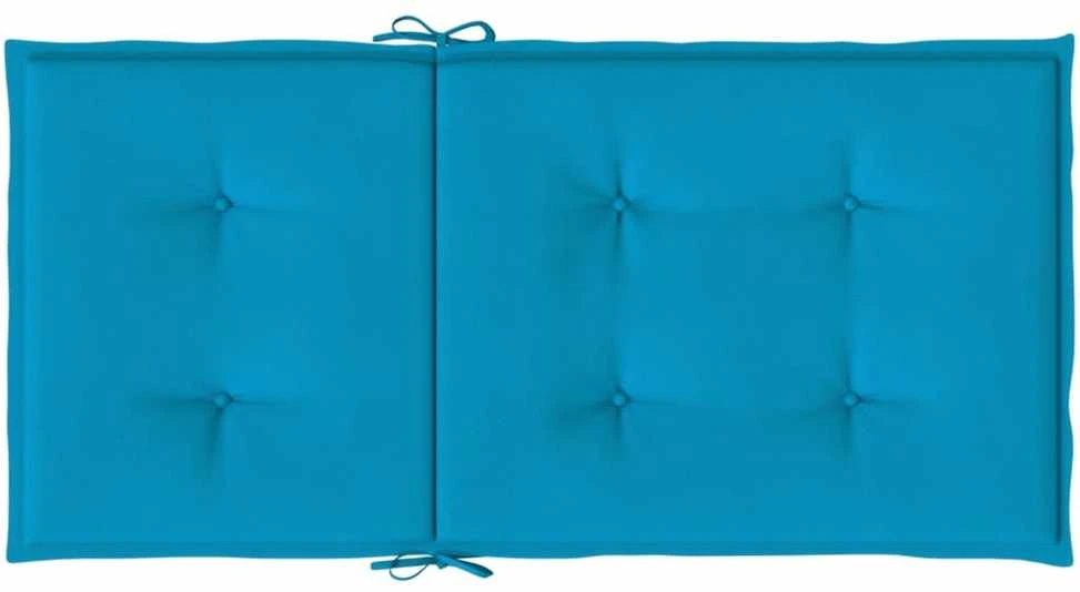 Sodo kėdės pagalvėlės, 6vnt., mėlynos, 100x50x3cm, audinys