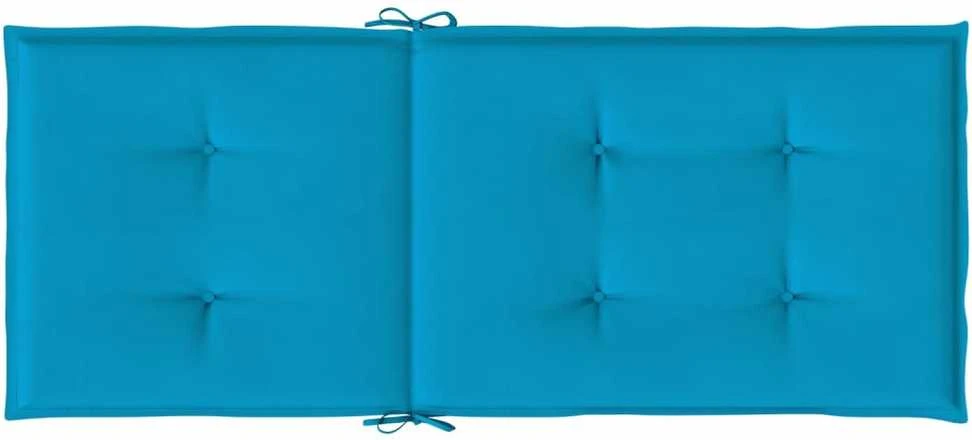 Sodo kėdės pagalvėlės, 6vnt., mėlynos, 120x50x3cm, audinys