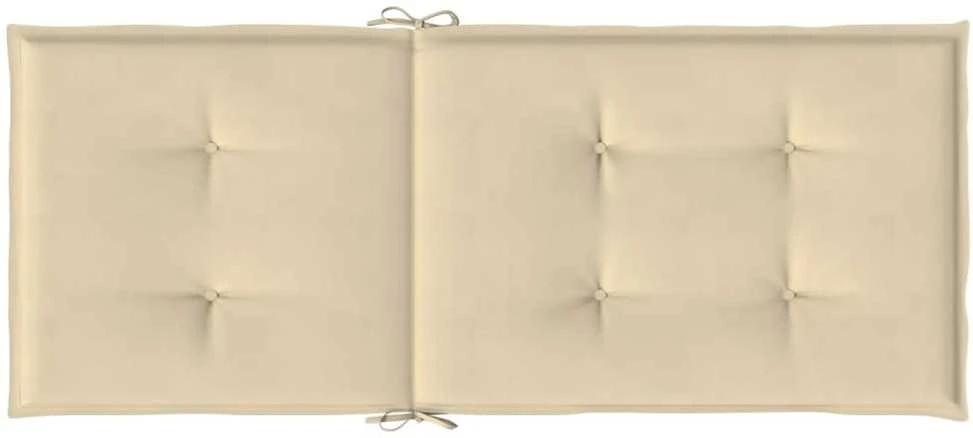 Sodo kėdės pagalvėlės, 6vnt., smėlio, 120x50x3cm, audinys